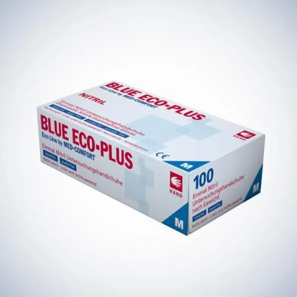 Hospitrix Blue Eco-Plus Nitril handschoen (extra stevig) maat M 100stuks