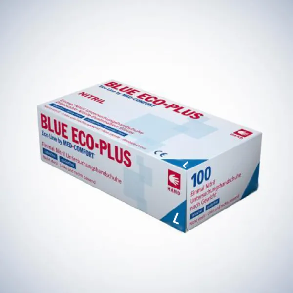 Hospitrix Blue Eco-Plus Nitril handschoen (extra stevig) maat M 100stuks