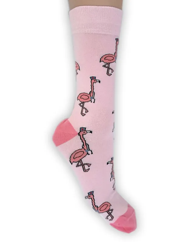 Hospitrix Happy Dames Sokken Flamingo