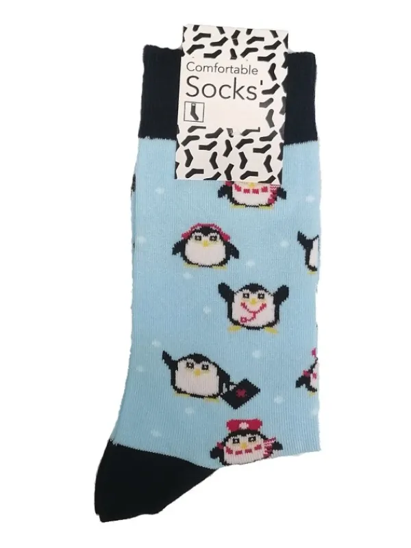 Hospitrix Happy Dames Sokken Pinguins