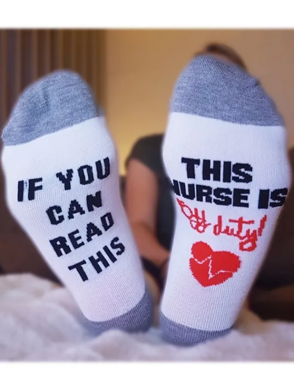 Hospitrix Sokken Nurse Off Duty Wit