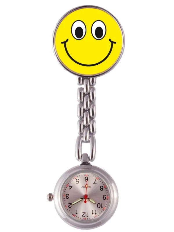 Hospitrix Verpleegstershorloge Smiley Geel